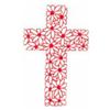 Floral Cross (Redwork)