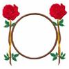 Rose Circle Monogram Large
