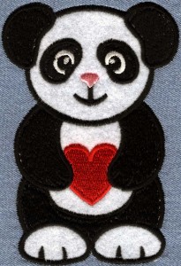 Lovable Panda Appliqué