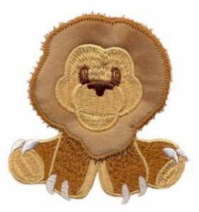 Stuffed Lion Applique
