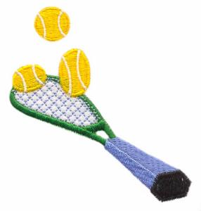 Tennis Racquet with Ball Sequence