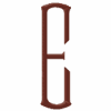 Oval 1 Letter E, Middle