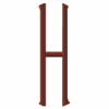 Oval 1 Letter H, Middle