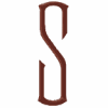 Oval 1 Letter S, Middle