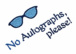 No Autographs, please!