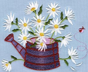 Daisy Watering Can