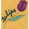 Captioned Tulip