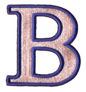 Greek Puff Letter B Embroidery Design by Anita Goodesign