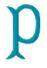 Woolworth Monogram Letter P, Large