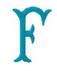 Woolworth Monogram Letter F, Small