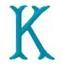Woolworth Monogram Letter K, Small
