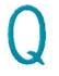Woolworth Monogram Letter Q, Small