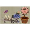 Topiary with Flowers and Butterfly, Large