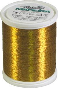 Madeira Metallic No. 40 - 1000m Spool / 18 Gold-8