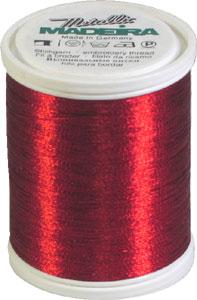 Madeira Metallic No. 40 - 1000m Spool / 315 Ruby, discontinued, while supplies last