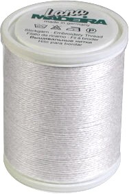 Madeira Wool Thread, 12wt, 200m Spool / 3601 White