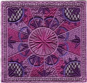 Large Square Patchwork Lace with Circular Pattern