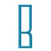 Art Deco Monogram Letter B for Left Side