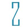 Art Deco Monogram Letter Z for Left Side