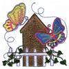 Birdhouse and Butterflies