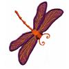 Purple Tan and Orange Dragonfly