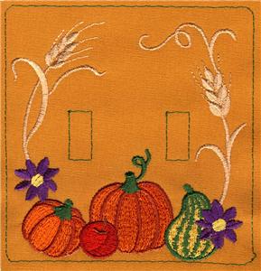 Autumn Double Lightswitch Plate