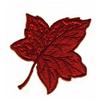 Dark Red Leaf Applique