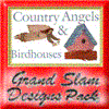 Country Angels and Birdhouses Design Pack