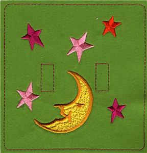 Moon and Stars Lightswitch Plate
