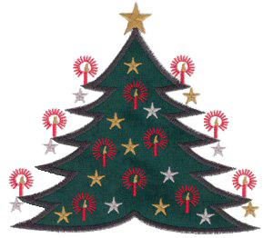 Christmas Tree Applique 1