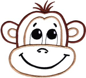 Large smiling monkey face