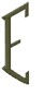 Oval Monogram E for Left Side