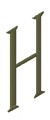 Oval Monogram H for Center