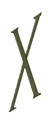 Oval Monogram X for Center