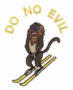 Do No Evil Monkey on Skis