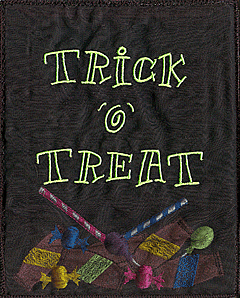 "Trick or Treat" with Puff Foam Candy
