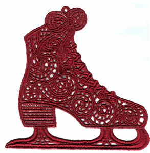 Ice Skate Lace Ornament