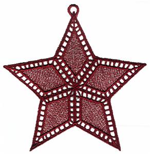 Star Lace Ornament