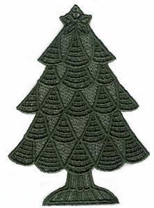 Christmas Tree Lace Insert