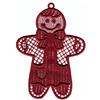 Gingerbread Man Lace Ornament