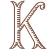 Capital Baroque Letter K