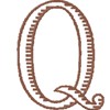Capital Baroque Letter Q