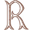 Capital Baroque Letter R