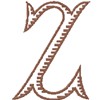 Capital Baroque Letter Z