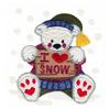 Polar Bear with "I Love Snow" sign