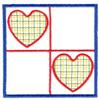 Two Hearts Quilt Square