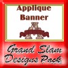Applique Banner Alphabet Design Pack