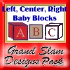 Left, Right, and Center Baby Blocks