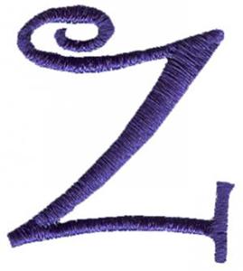 Curlz Lowercase Z