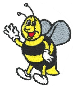 Cartoon OUTLINE ONLY Bee